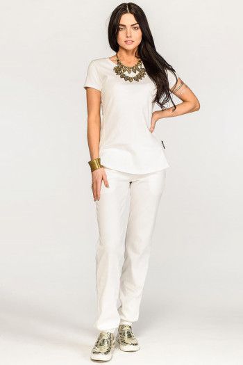 Белые женские брюки Оттона