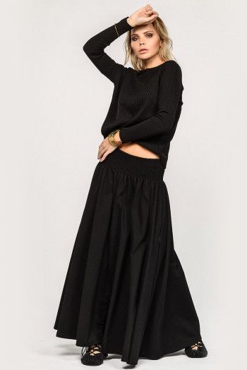 Длинная свободная юбка Форзиция