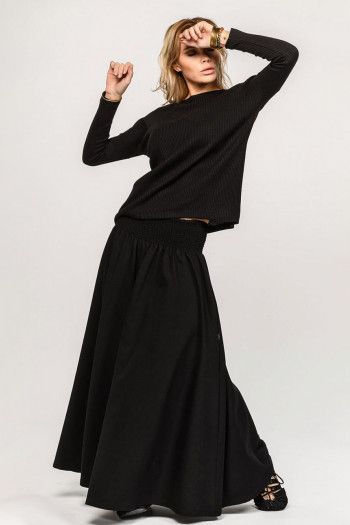 Длинная свободная юбка Форзиция