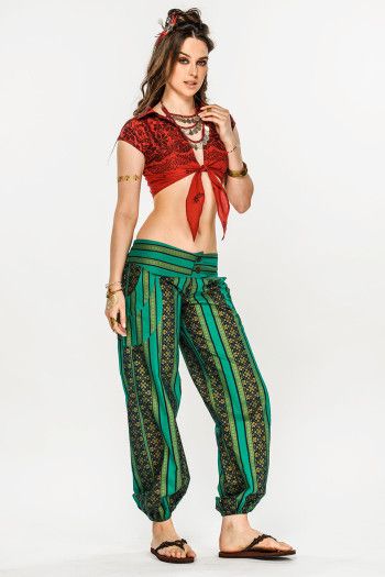 Прямые штаны из хлопка Энергия Шакти