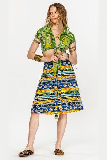 Юбка пляжная из хлопка Этника