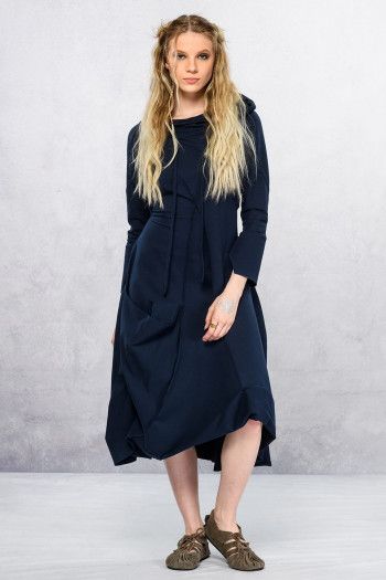 Синее бохо платье Нади