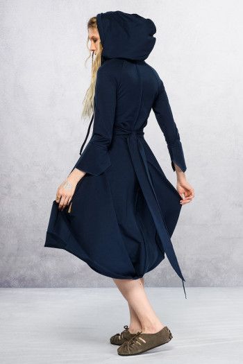 Синее бохо платье Нади