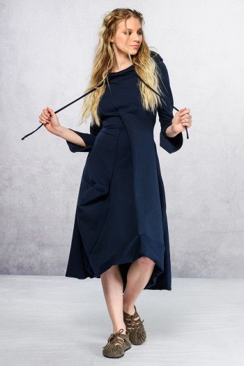 Синее бохо платье Нади