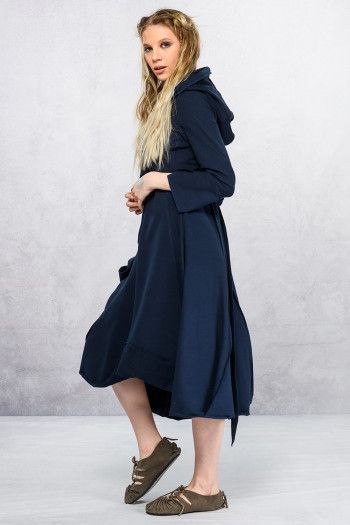 Синее бохо платье Нади