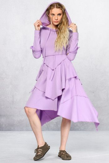 Сиреневое бохо платье Мелисса