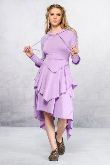 Сиреневое бохо платье Мелисса