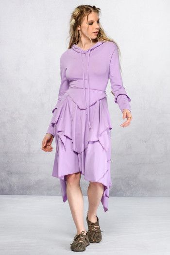 Сиреневое бохо платье Мелисса