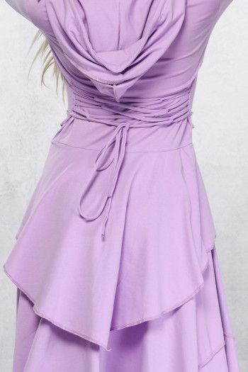 Сиреневое бохо платье Мелисса