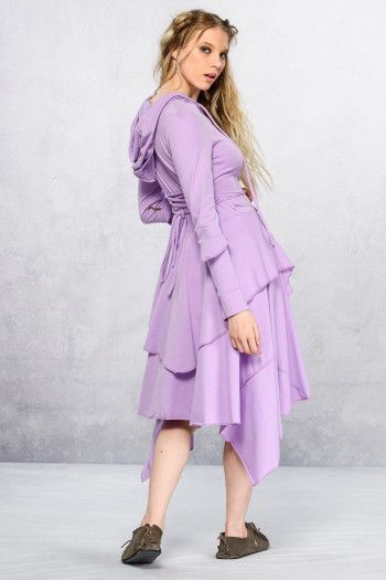 Сиреневое бохо платье Мелисса