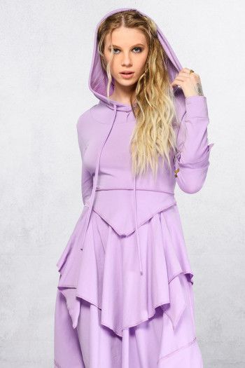 Сиреневое бохо платье Мелисса