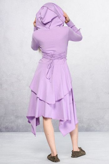 Сиреневое бохо платье Мелисса