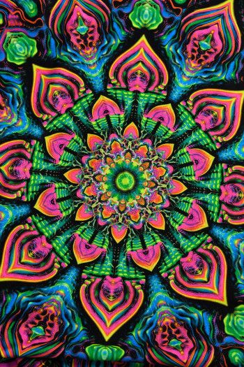 Плед флисовый Mandala