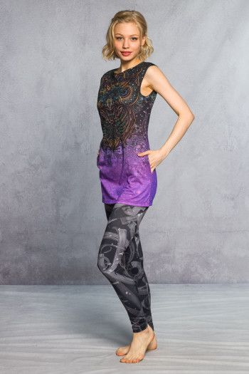 Лосины с высокой посадкой «Каллиграфия»