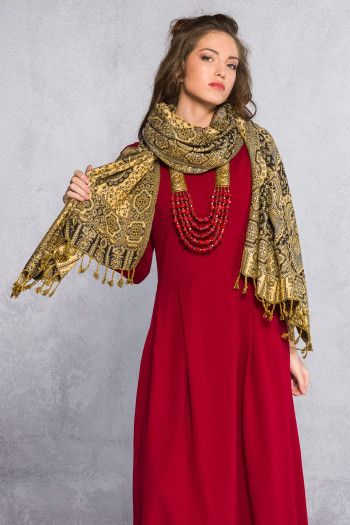 Этнический легкий шарф Ропар