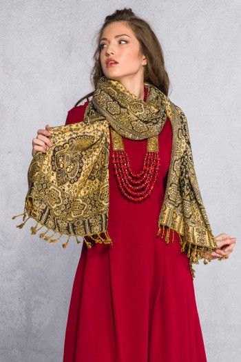 Этнический легкий шарф Ропар