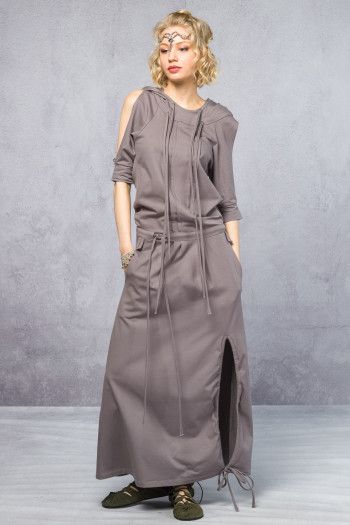 Серое платье Монтесума