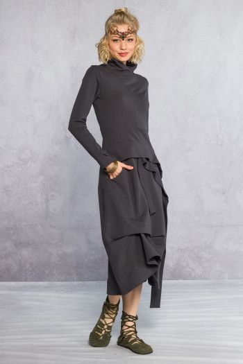 Свободное серое платье Спараксис