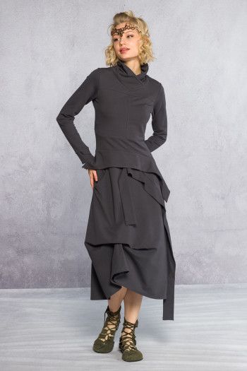 Свободное серое платье Спараксис