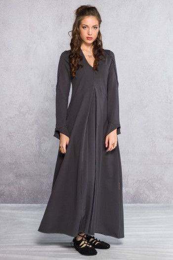 Женское серое платье Тео