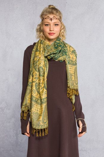 Легкий Шарф из кашемира Варкала