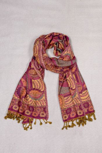 Шарф с восточными узорами Кушинагар