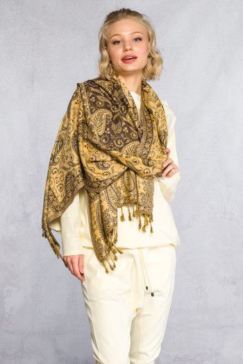 Кашемировый шарф на шею Калистегия