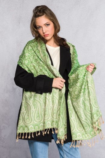 Этнический тонкий шарф Геометрия цвета