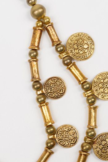 Подвеска с монетами и бусинами Кангра