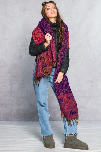 Этнический плед Лавандовый рай