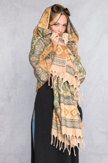 Палантин с узором Золото пустыни