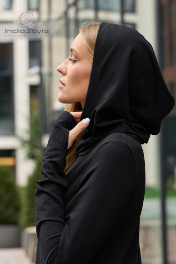 Авторское длинное теплое платье Данху