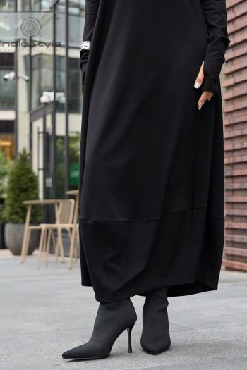 Авторское длинное теплое платье Данху