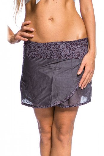 Юбка мини серая Мерриконе