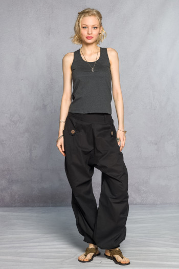 Маечка однотонная Серая ночь