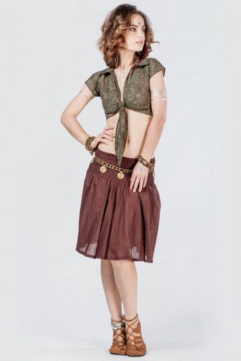 Топ с воротником Багмати