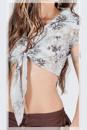 Топик летний с цветами Агир