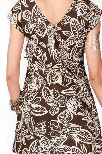 Платье-туника Ночные цветы