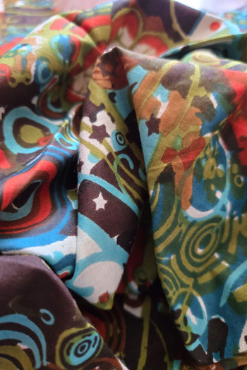 Туника с цветами Зеленый луг