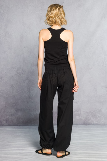 Чёрная майка Каладиум