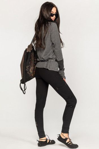 Леггинсы черные Атилла