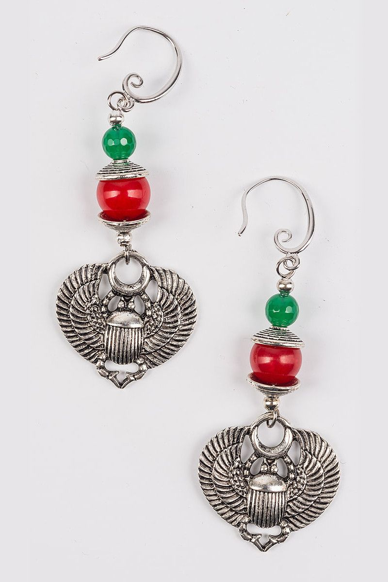 Серьги с кораллом Тахини