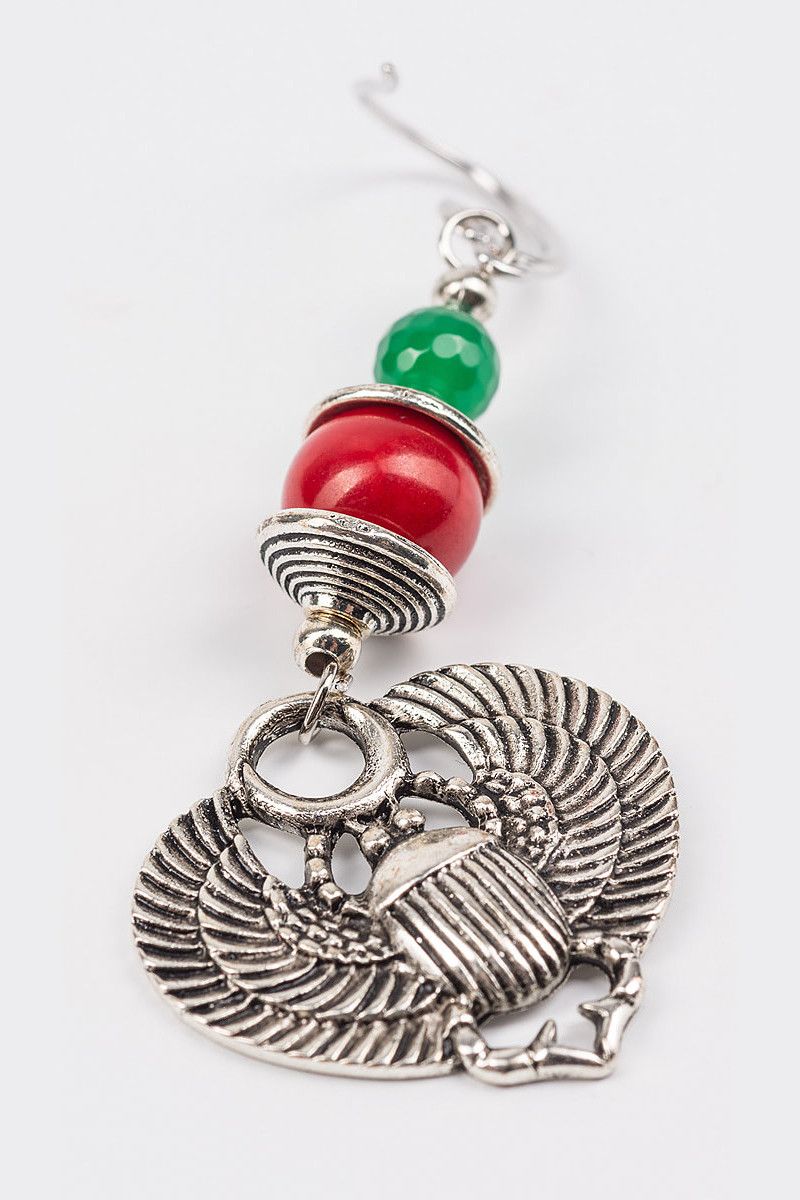 Серьги с кораллом Тахини