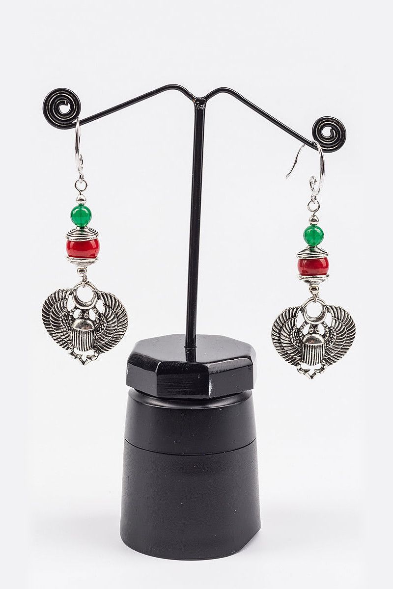 Серьги с кораллом Тахини