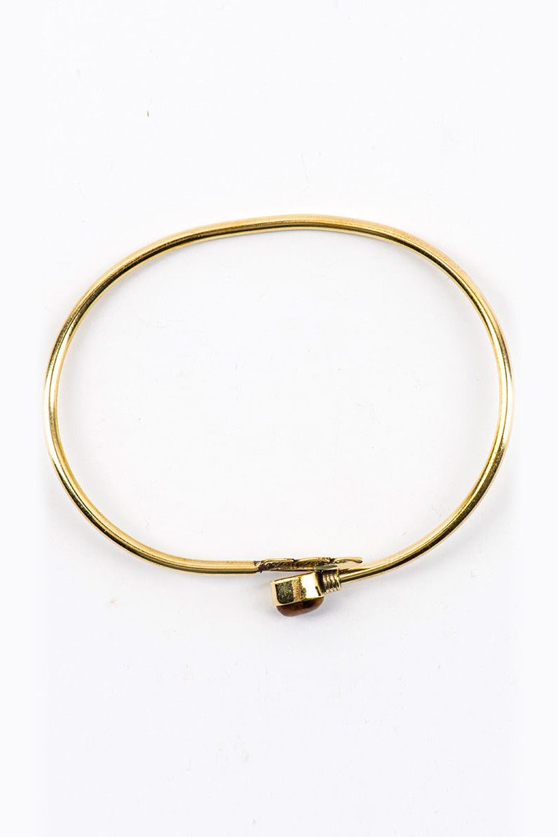 Браслет с камнем Дубовая ветка