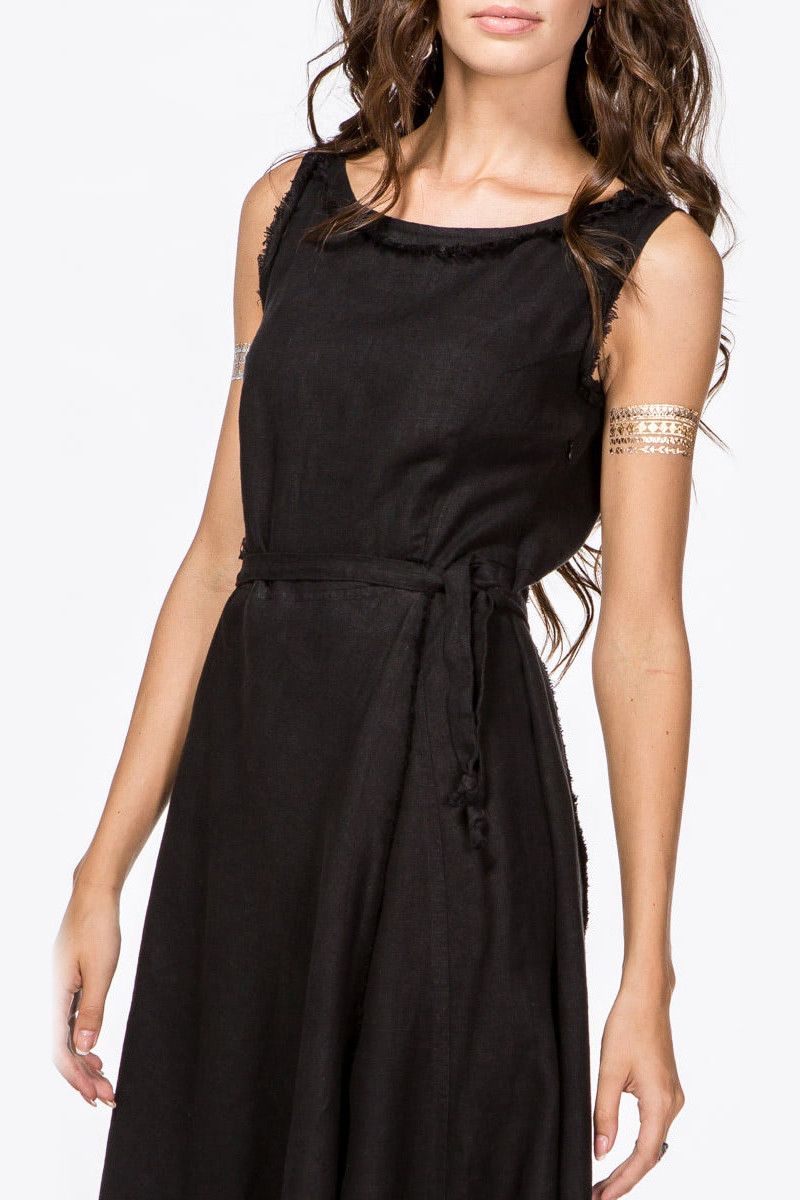 Платье длинное Черные паруса