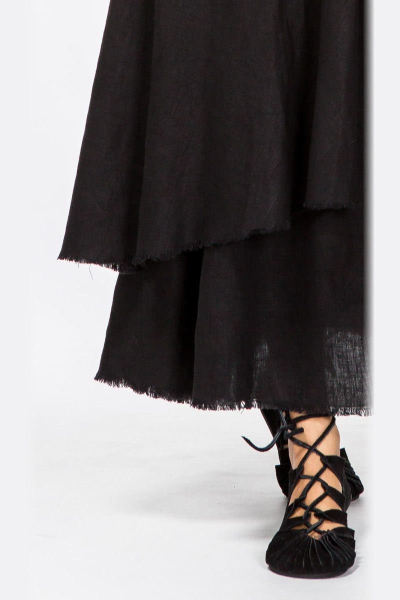 Платье длинное Черные паруса