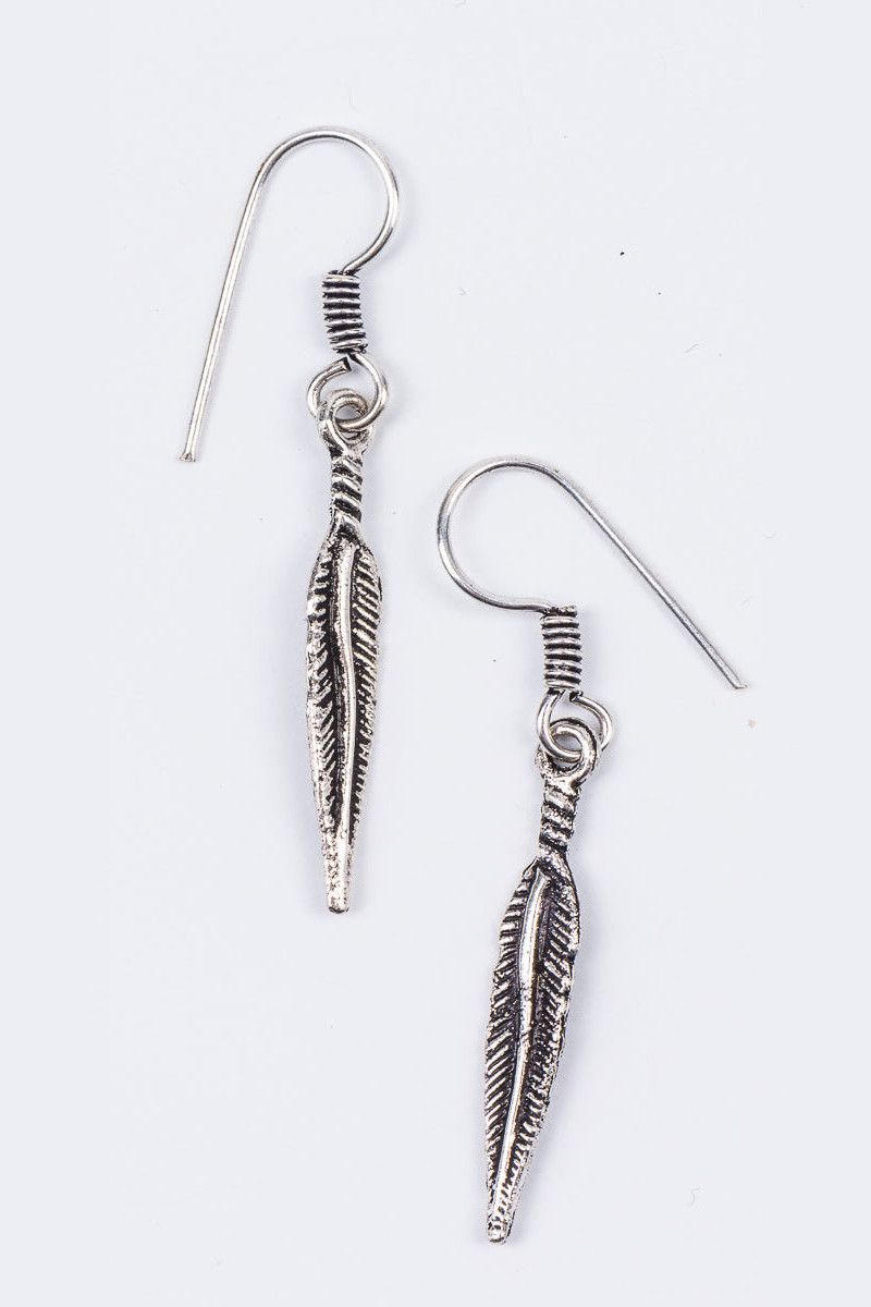 Серьги листья Стрелолист