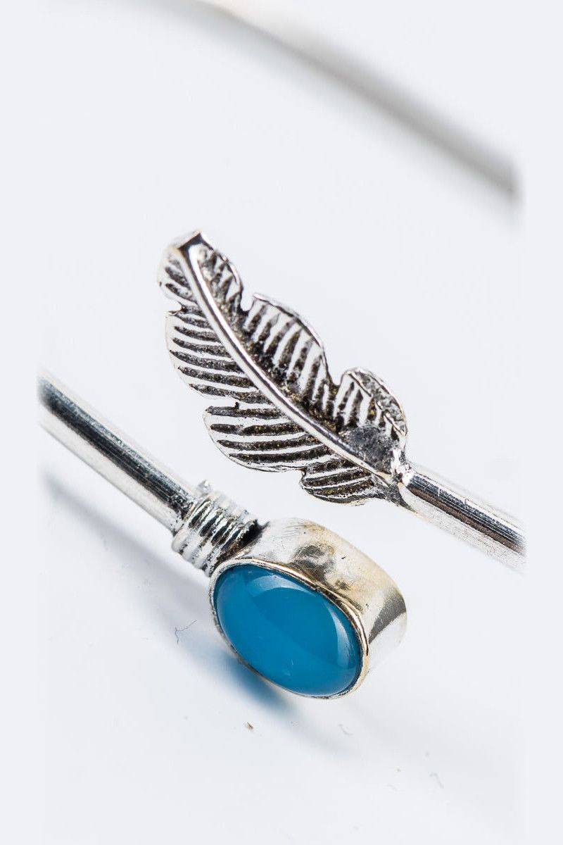 Браслет с пером и камнем Ойкумена