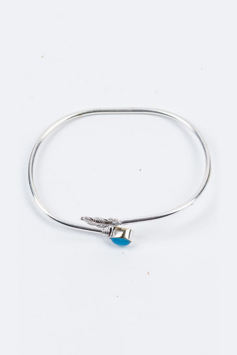 Браслет с пером и камнем Ойкумена